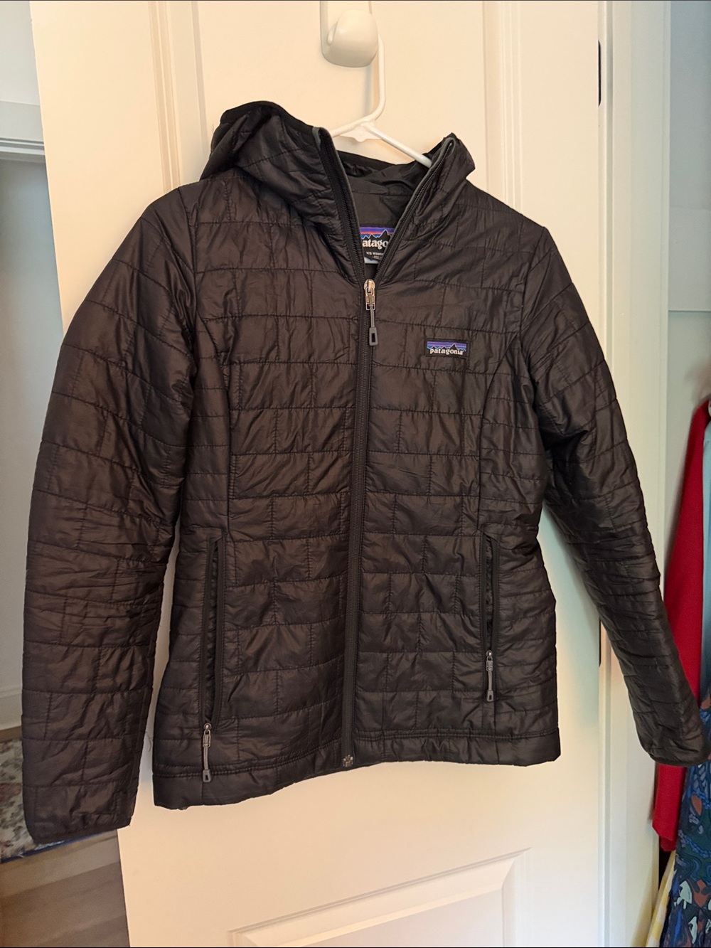 Patagonia Women’s Black Quilted Hooded Puffer Jacket
